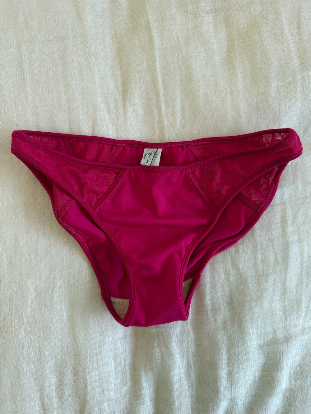 VINTAGE Dior Hot Pink Bikini Bottoms